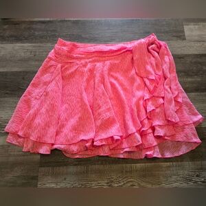 Aerie Chiffon Wrap Pink Skirt XL